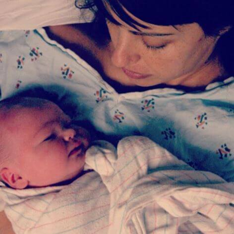 Colette Zoe Lamoureux with her mother, Constance Zimmer.